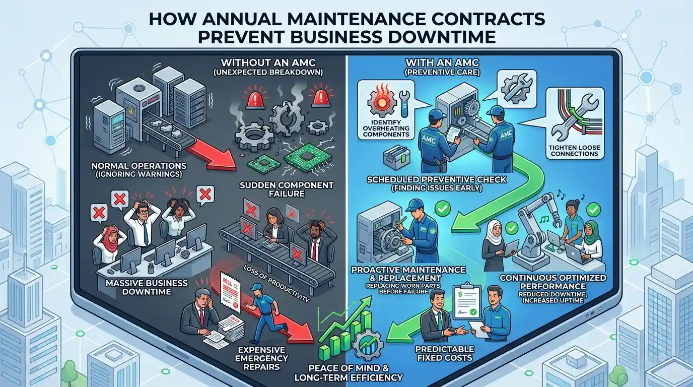 Annual Maintenance Contracts Help Prevent Business Downtime